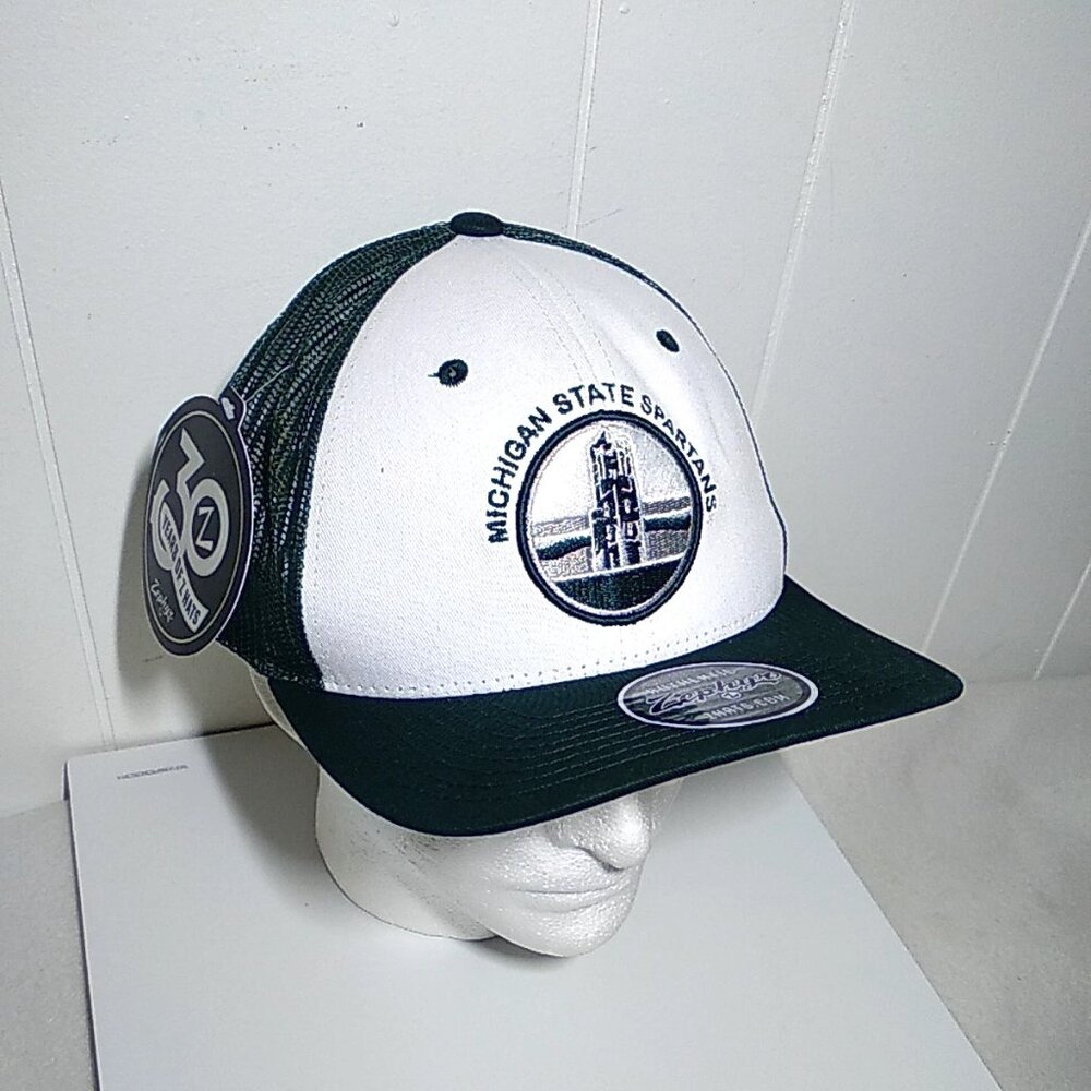 ZEPHYR MICHIGAN STATE SPARTANS Trucker Mesh Cap Hat Snapback Embroidered Logo